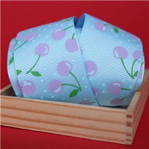 Cherry Pick Ribbons - 40mm Blue Topaz